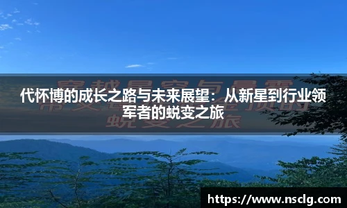 代怀博的成长之路与未来展望：从新星到行业领军者的蜕变之旅
